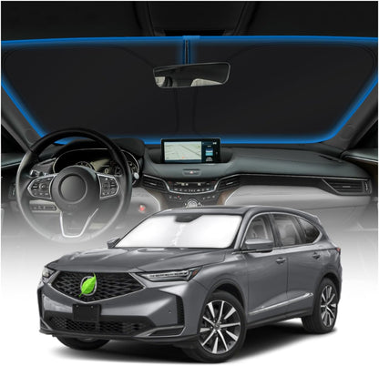 KUST Windshield Sun Shade for Toyota RAV4 2019-2022 2023 2024 2025 2026 Window Accessories Shade Sun Visor Cover Foldable Block UV Rays - Colors D