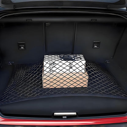 BAILALIBO Cargo Net Stretchable, Adjustable Elastic Trunk Mesh Nets with Metal Hook Universal for SUV, Jeep, Trucks, Car Exterior Accessories for Secure Storage (35.4x15.8 inch)