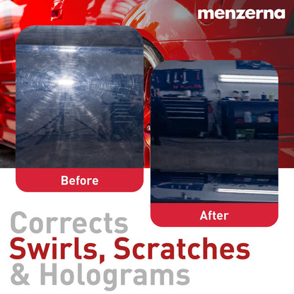 menzerna One-Step Polish 3in1 I Medium Cut Polish with High Gloss Finish & Seal in One I Buffing & Polishing Compound for Car Maintenance I Swirls, Holograms & Scratches I Car Body Repair I 8 fl oz.