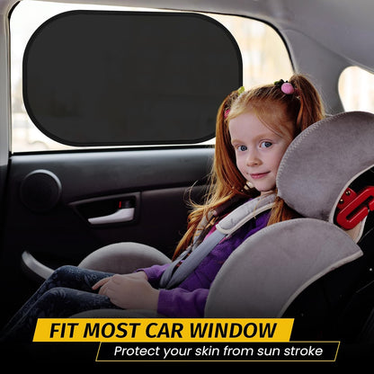 4 Pack Car Window Shade - 20″ × 12″ Car Side Window Covers for Baby, Cars Window Sun Shade, Glare Shield and UV Rays Protection for Your Child, Mesh Window Shades for Baby