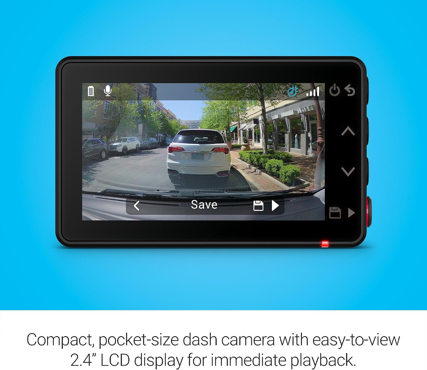 Garmin Dash Cam™ Mini 3, Ultracompact 1080p HD Dash Cam with a 140-degree Field of View, Built in Clarity™ Polarizer, Voice Controlled, Automatic Recording