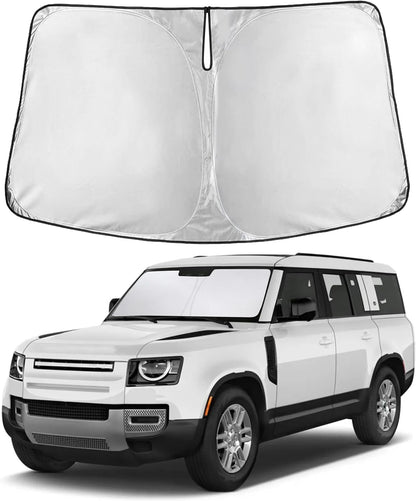 EcoNour Car Windshield Sun Shade | 2025 Upgraded Innovative No-Light-Pass Technology for Maximum Coverage | Foldable Sun Shade Keeps Your Vehicle Cool | Must-Have Car Accessories | Small (59" x 29") - Colors E