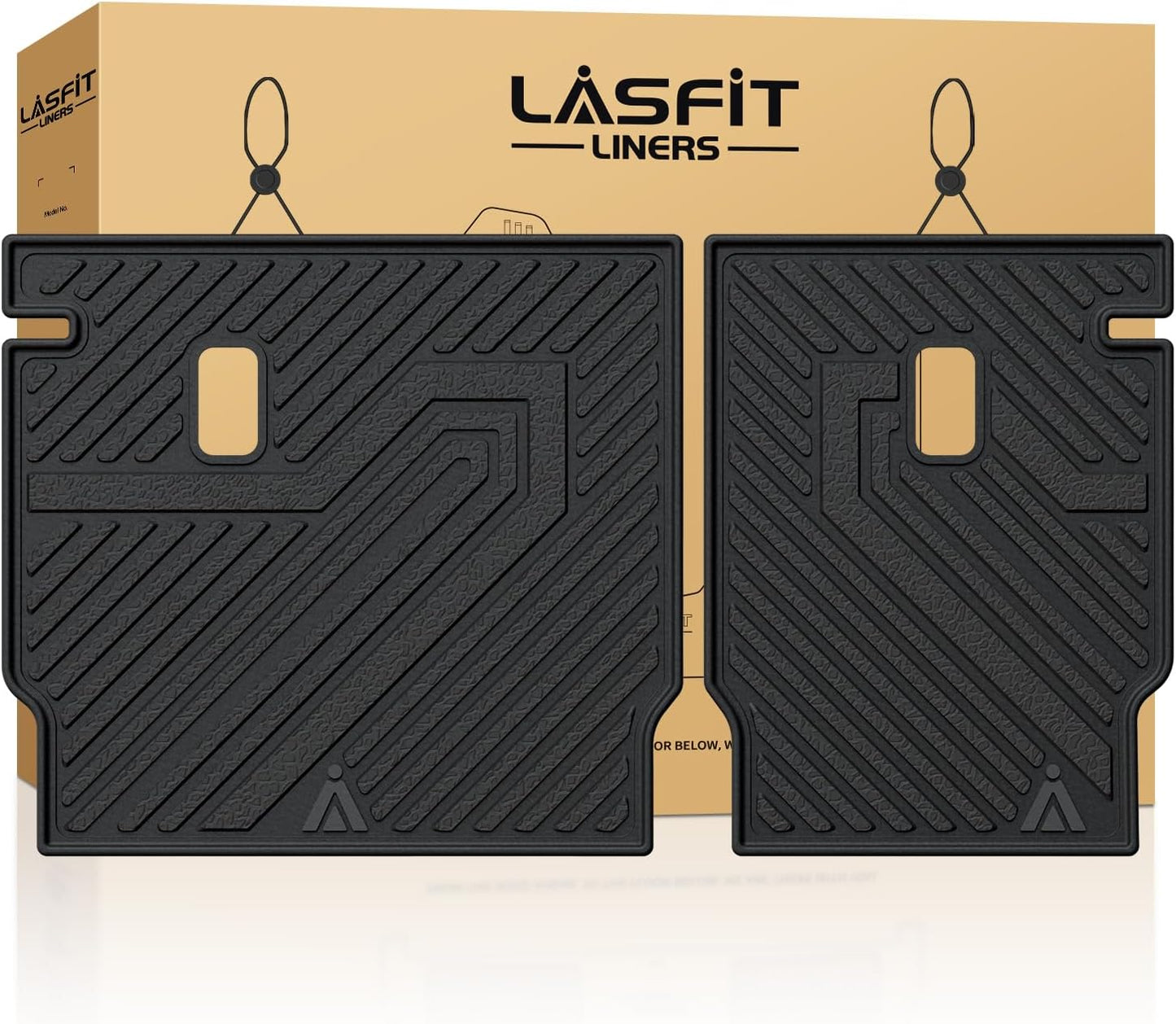 LASFIT Floor Mats for Honda CR-V 2026 2025 2024 2023 (Gasoline & Hybrid & e:FCEV), All Weather TPE Custom Fit Anti-Slip Pet Friendly Car Liners, 1st & 2nd Row Black