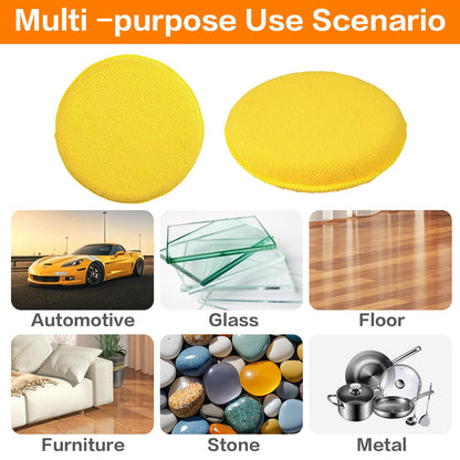 FONAROLL Microfiber Wax Applicator Pads, Car Wax Applicator, Buffing & Detail Polishing Foam Pads for Car Cleaning and Fine Polishing (5" Diameter, 6 Pack)…