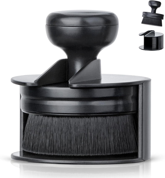 BABYSHEEP Car Tire Shine Applicator,Vegan Tire Shine Brush with Stand for Auto Detailing Cleaning Service (Black)