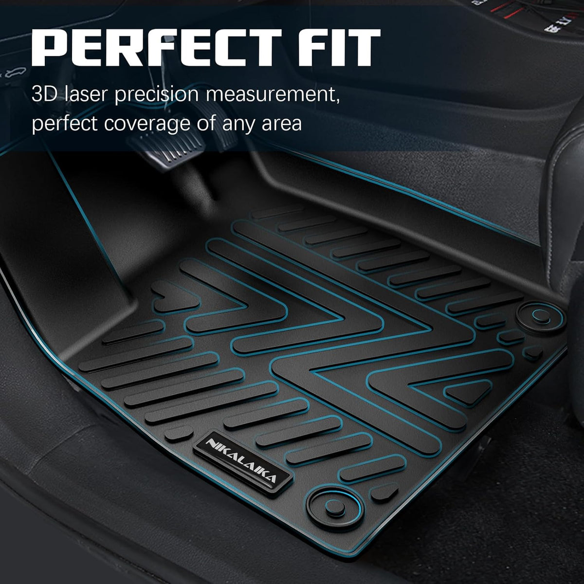 Floor Mats & Cargo Liner & Backrest Mat for 2024 2025 2026 Chevrolet/Chevy Trax All Weather Protection TPE Rubber Full Set Automotive Floor Liners Accessories, Odorless Anti-Slip, Black