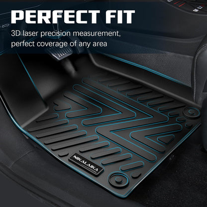 Floor Mats & Cargo Liner & Backrest Mat for 2024 2025 2026 Chevrolet/Chevy Trax All Weather Protection TPE Rubber Full Set Automotive Floor Liners Accessories, Odorless Anti-Slip, Black