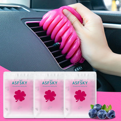 ASFSKY Car Cleaning Gel for Car Detailing Car Cleaning Gel Putty Reusable Keyboard Cleaner Gel Car Putty for Cleaning Dust Universal Cleaning Gel 5 Pack(Green)