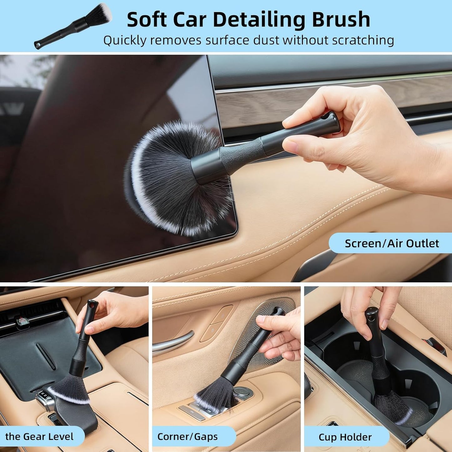 Cleaning Gel for Car Detailing Putty Car Vent Cleaner Goo Cleaning Putty Gel Auto Detailing Tools Car Interior Cleaner Dust Cleaning Mud for Cars Dust Cleaner Slime Keyboard Cleaner Gel (1Pack)