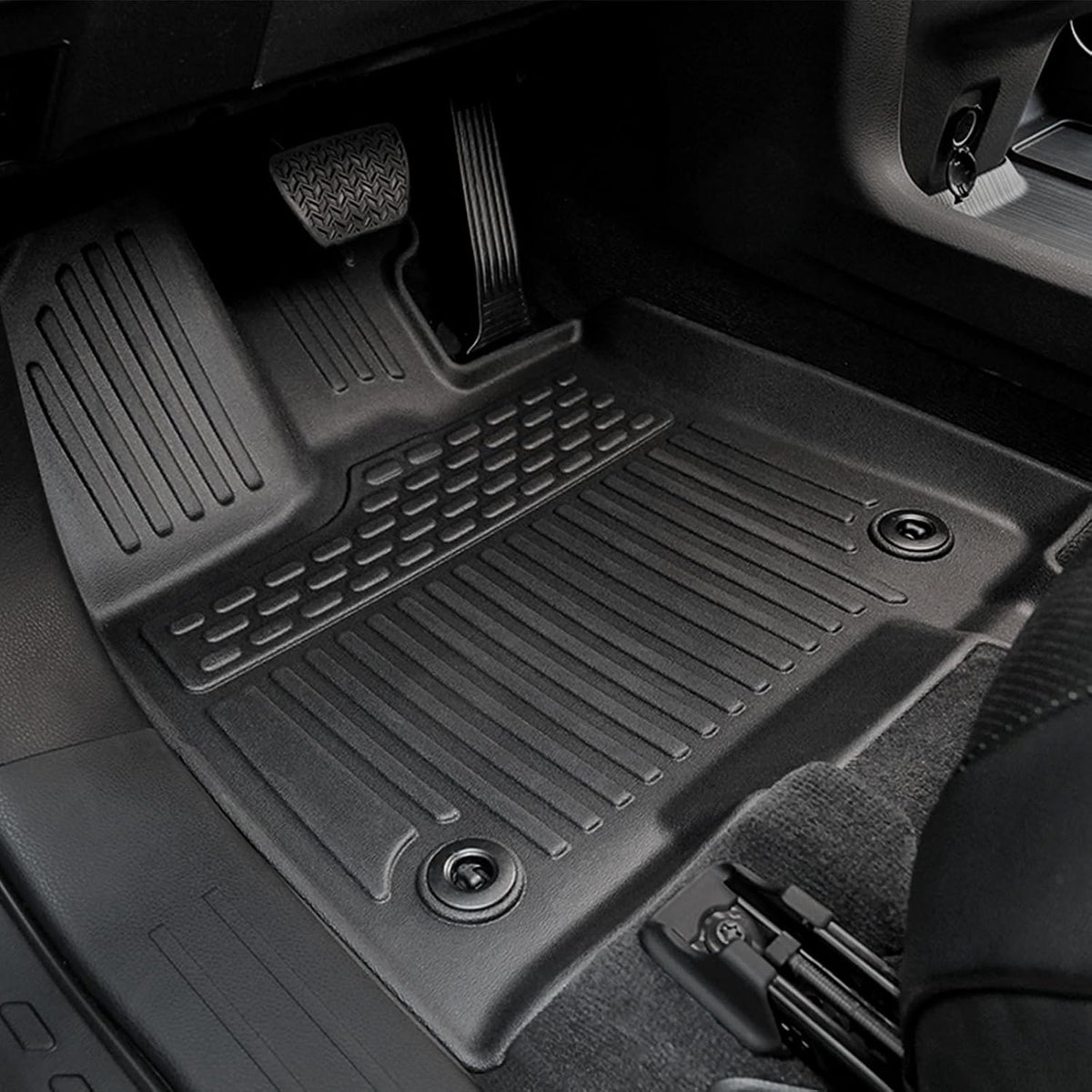 Floor Mats for Toyota Sienna 2021-2026, All Weather Floor Mats Lower Trunk Cargo Liner Accessories, Full Coverage Set (Fit 8-Seat with Spare Tire)