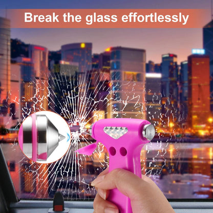 THINKWORK Car Safety Hammer, 3-in-1 Emergency Escape Tool with One Second Window Breaker and Seat Belt Cutter, Safety Emergency Car Escape Tool for Car, Office, Home, Black