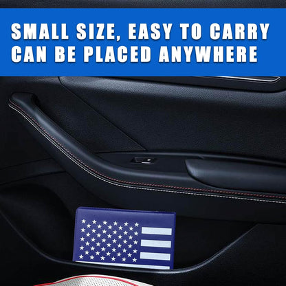 Ziciner Car Registration Insurance Holder, 2Pack Essential Auto Card Document Glove Box Organizer with Touch Fastener, Vehicle Interior Accessories Perfect for Most Car, Truck, SUV (Red/Small Car)