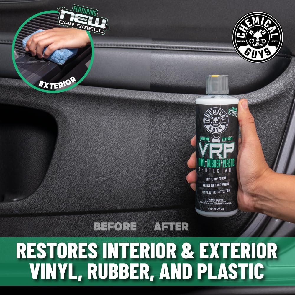 Chemical Guys Keep Your Car New Kit, Ideal for Cleaning and Detailing. Includes New Car Scented VRP, Total Interior, Air Freshener, and 3 Detailing Towels - 6 Piece Kit