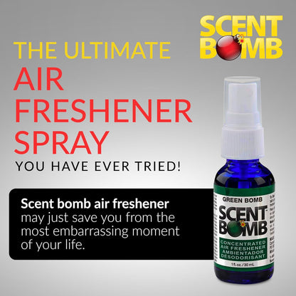 Scent Bomb Air Freshener Spray, Long-Lasting Odor Eliminator - Effective Deodorizer for Home & Car, Fresh Room Spray for Kitchen, Bathroom & Smell Neutralizer - 1 oz Pack of 4, Black Cherry Scent