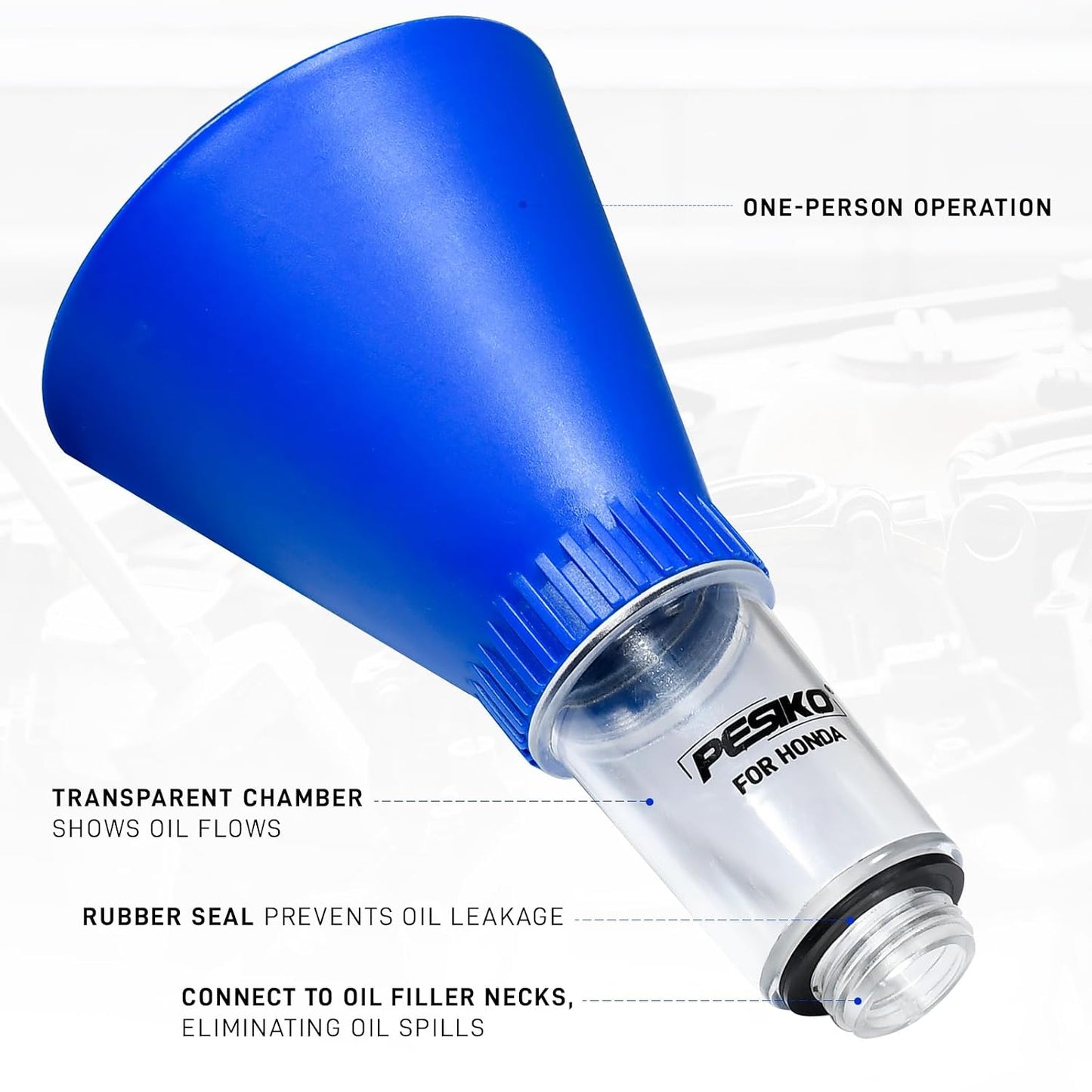 Engine Oil Funnel Spill-Free Hands-Free Compatible with Buick, Cadillac, Chevrolet, and GMC Vehicles for Fast & Easy Oil Change