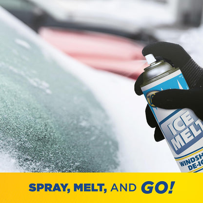 Zep Ice Melt Windshield De-Icer Aerosol - (Pack of 1) 17601 - Instantly Melts Frost and Ice, Fast Acting Formula, Safe on Paint Vinyl and Rubber, No Smearing Residue