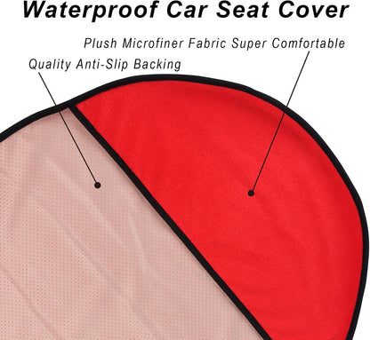 Car Seat Cover Protector Front Seats,for Gym Workout,Running,Swimming,Beach and Hiking,Waterproof Sweat Towel Bucket Seat Covers for Cars SUV Trucks (Black, 1Pcs)