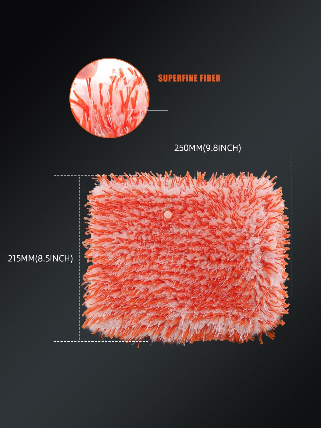 SPTA Microfiber Car Wash Mitt, 3Pcs Car Sponge Glove Wrapped in Soft, Plush Fiber Cloth Material, Safe Washing with Any Car Soap, Bucket, Foam Gun, Foam Cannon, Other Cleaning Supplies