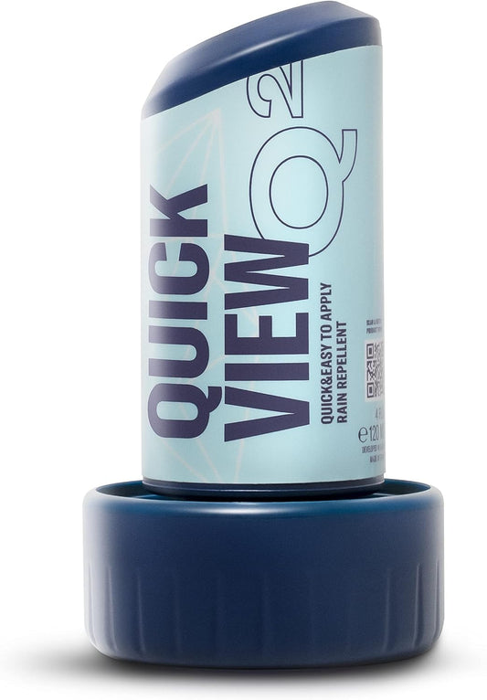 GYEON Quartz QuickView Ceramic Rain Repellent Glass Coating Liquid for exterior use, Extremely Hydrophobic Easy Apply Fast Drying Professional Grade Visibility Safety