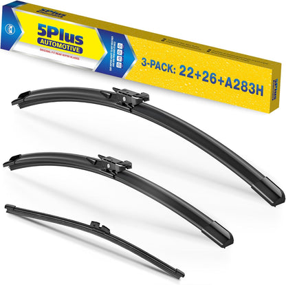 20"-2 Pack Windshield Wiper Blades Replacement For Ford F150 F250 F350 F450 F550 2008-1999 Expedition 2006-1999 Explorer 2010-2005 Mustang 2004-1999, Windshield Wiper Blades For My Car