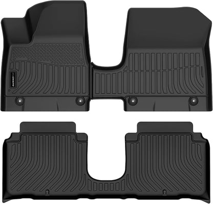 Auxko All Weather Floor Mat & Cargo Mat Fit for 2026 2025 2024 2023 2022 Hyundai Tucson Hybrid(Not PHEV) TPE Liner Tucson Accessory Set All Season Odorless Anti-Slip Floor Liner