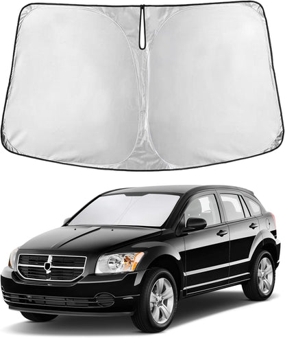 EcoNour Car Windshield Sun Shade | 2025 Upgraded Innovative No-Light-Pass Technology for Maximum Coverage | Foldable Sun Shade Keeps Your Vehicle Cool | Must-Have Car Accessories | Small (59" x 29") - Colors N