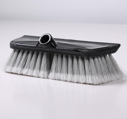 52" Car Wash Brush with Long Handle | Built-in Rubber Squeegee & Rubber Bumper | Lightweight extendable Handle | Soft Bristle Brush for Car, RV, Boat, Solar Panel, Deck Washing