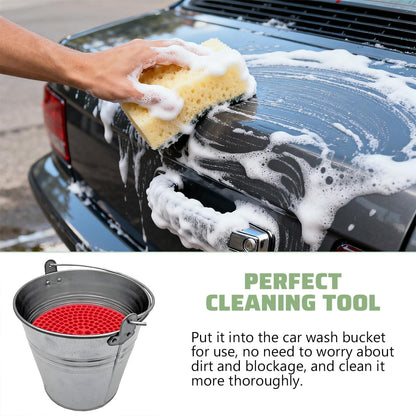 Car Wash Bucket Grit Trap Inserts, Vehicle Detailing Wash Filter for Remove Dust and Dirt, Automotive Cleaning Tool Fits 12 Inch Diameter Bucket, Universal for SUV RV Truck (Black)