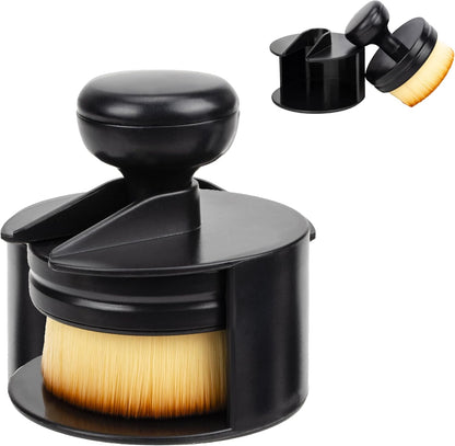 Tire Shine Applicator Brush, Tire Shine Brushes, Tire Dressing Brush Applicator with Seal Cover, Tire Brush for Car Detailing, Tire Gel Applicator, High Density Detail Factory Tire Brush (Black)