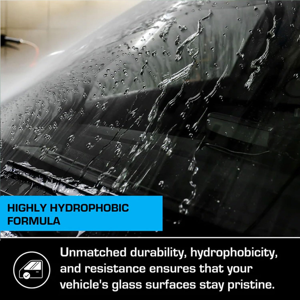 EZ Glass - Graphene Glass Coating & Water Repellent for Windshields - 12+ Months of Long Lasting Hydrophobic Windshield Coating - Quick and Easy Application 15ML