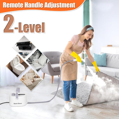 Foandbevi 7 in 1 Steam Cleaner 2500W High Pressure Steamer for Cleaning, Car Steamer Handheld Steam Cleaner for Home Use, Hardwood Floor Steam Cleaner for Upholstery, Kitchen, Bathroom, Grout