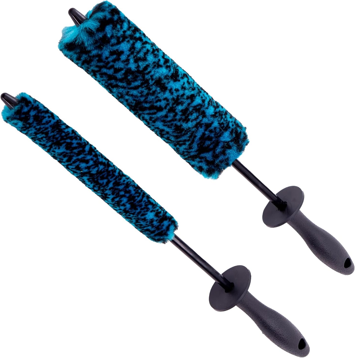 VIKING Wheel Barrel Brush, Cleaning Brush for Wheels and Car Detailing Kit, Regular Diameter, 16 Inch Length, Teal, 1 Pack