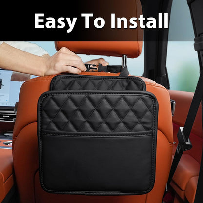 FrgKbTm Car Seat Back Hanging Bag Car Document Holder Multi-Pocket Bottle Bag Storage Box Organizer Travel Tidy Pouch Pocket Kids