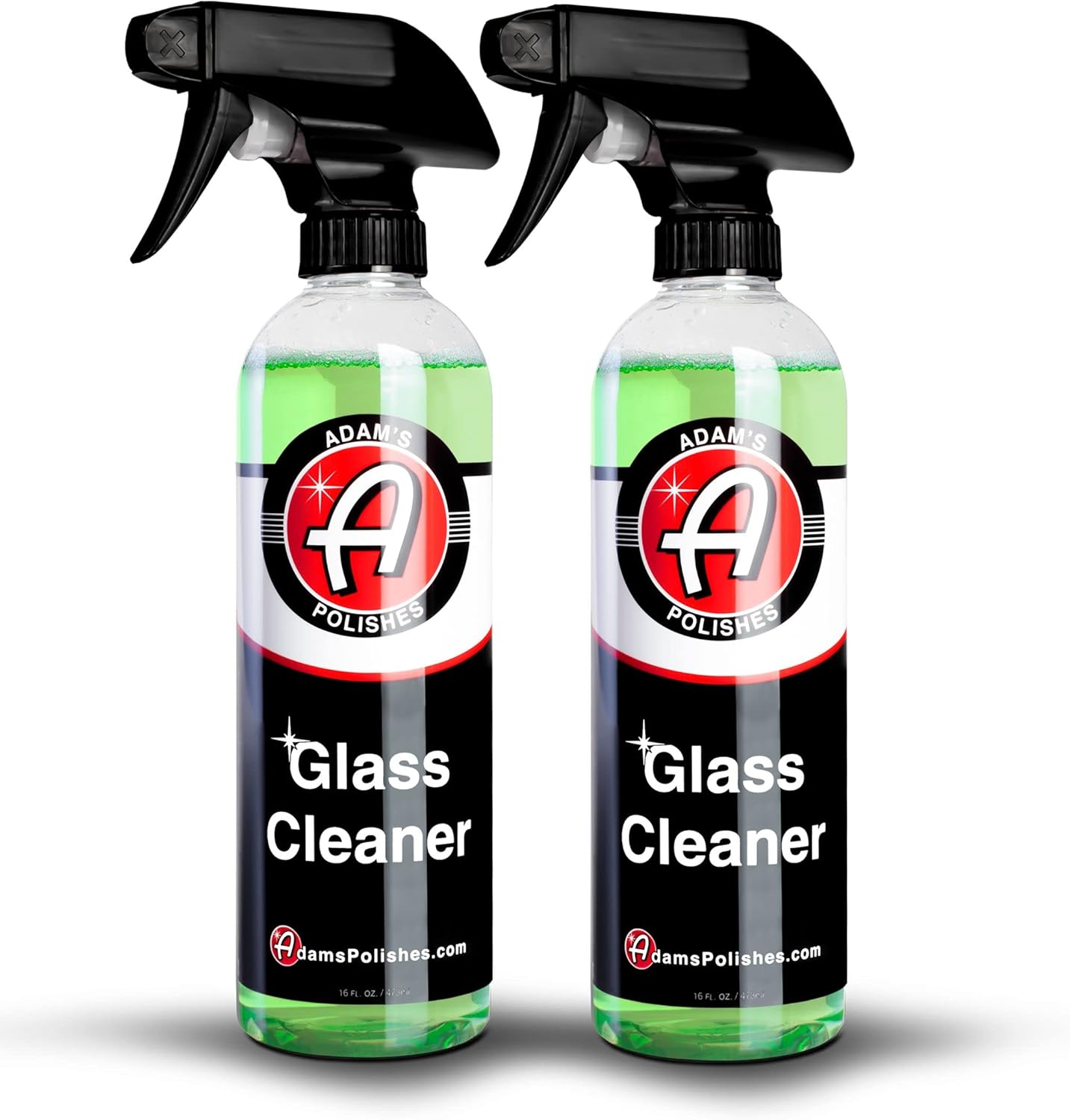 Adam's Polishes Glass Cleaner - Steak Free Car Wash Window Cleaner, All-Natural Streak Free Formula For Car Cleaning, Safe On Tinted & Non-Tinted Glass, Won't Strip Car Wax or Coating