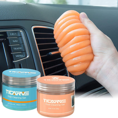 TICARVE 2Pack Cleaning Gel Car Putty Slime for Detailing Putty Detail Tools Car Interior Cleaner Automotive Cleaning Kits Keyboard Cleaner Blue Rose (320g/11.2oz)