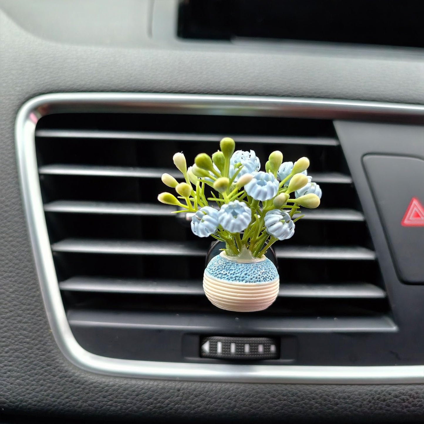 Set of 4 Cute Flower Bouquet Car Air Freshener Vent Clips, Mini Artificial Flowers for Car Air Vent Decoration, Auto Interior Dashboard Ornament Accessories