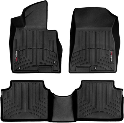 WeatherTech Custom Fit FloorLiners for Hyundai Sonata, K5, K5-1st & 2nd Row (441598-1-2), Black