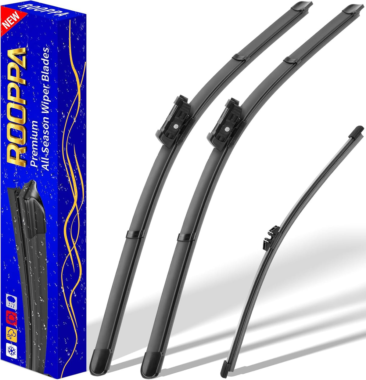 3 wipers Replacement for 2019-2023 2024 2025 2026 Subaru Forester, Windshield Wiper Blades Original Equipment Replacement - 26"/17"/14" (Set of 3) - Colors A
