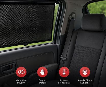 PLTCAT Car Side Window Sun Shades for Baby, 2 Pack UV Protection Breathable Mesh Sunshade, Universal Fit Auto Sun Visor for Kids Pets Travel Privacy Protection (Standard-16''x18'')