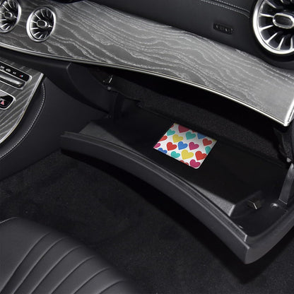 LumiMokki Car Registration and Insurance Holder, Leather Registration and Insurance Card Holder, Vehicle Glove Box Organizer - For Documents, Cards, License (Black)