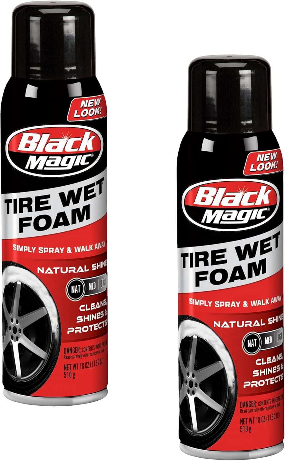 Black Magic 120228 Intense Foam Wheel & Tire Cleaner, High-Foaming Formula for Deep Cleaning, Removes Dirt, Grime & Brake Dust – Safe on All Wheels, 22 Fl Oz