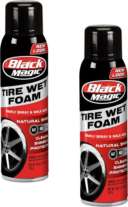Black Magic 120228 Intense Foam Wheel & Tire Cleaner, High-Foaming Formula for Deep Cleaning, Removes Dirt, Grime & Brake Dust – Safe on All Wheels, 22 Fl Oz