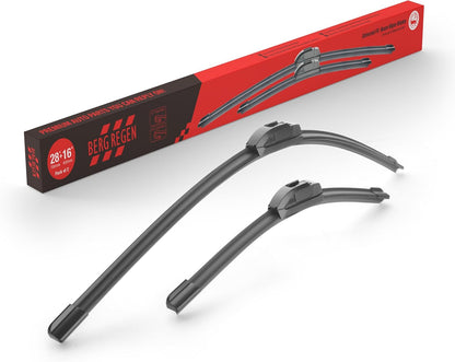 BERG REGEN 22"+19" Windshield Wiper Blades Replacement for Chevy Chevrolet Colorado 2006-2012, Suzuki Forenza 2004-2008, Ford Focus 2000-2011, GMC Canyon 2004-2012 –Genuine OEM Quality (Set of 2)
