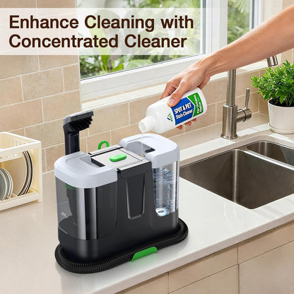 Portable Carpet & Upholstery Cleaner, 18Kpa Carpet Cleaner Machine for Deep Stain Removal, Spot Cleaner for Pet Accidents, Area Rugs, Stairs, Car Upholstery & Couches, Includes Tools & Self-Cleaning