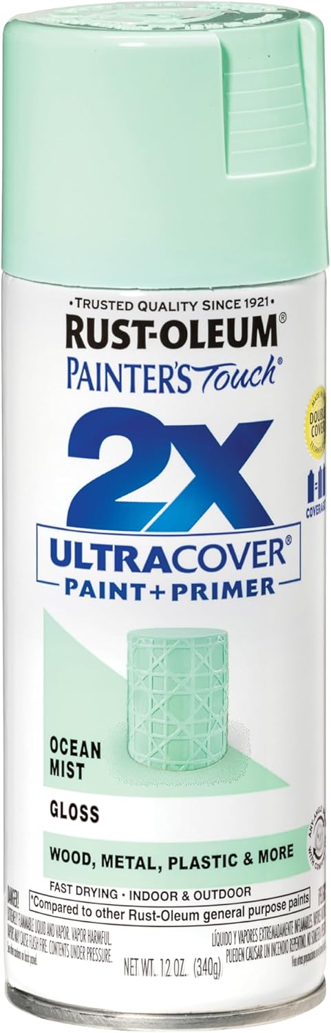Rust-Oleum 334029 Painter's Touch 2X Ultra Cover Spray Paint, 12 oz, Gloss Clear - Colors B