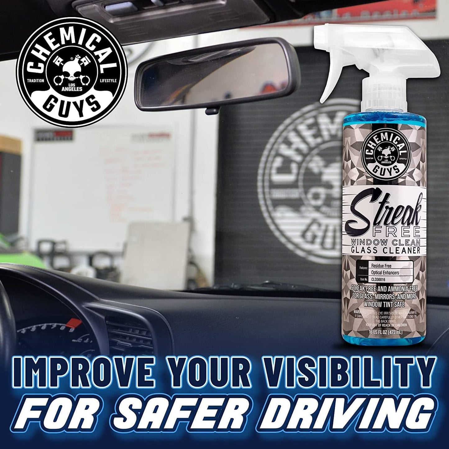 Chemical Guys Car Interior Detailing Kit - VRP Protectant, Nonsense Cleaner, Streak Free Glass Cleaner, 3 Detailing Brushes, 3 Towels, 2 Applicators, 11-Items