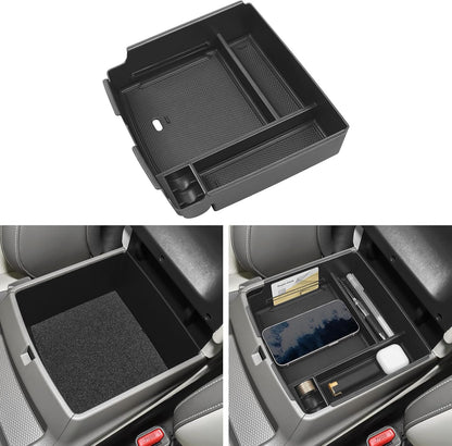 Glove Box Dividers Organizer Compatible with Toyota 2016-2020 2021 2022 2023 Tacoma Accessories Black ABS Material Center Console Organizer