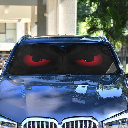 Black Leopard Car Windshield Sun Shade Animal Skin Print Foldable UV Ray Sun Visor Protector Sunshade to Keep Your Vehicle Cool (51" x 27.6")
