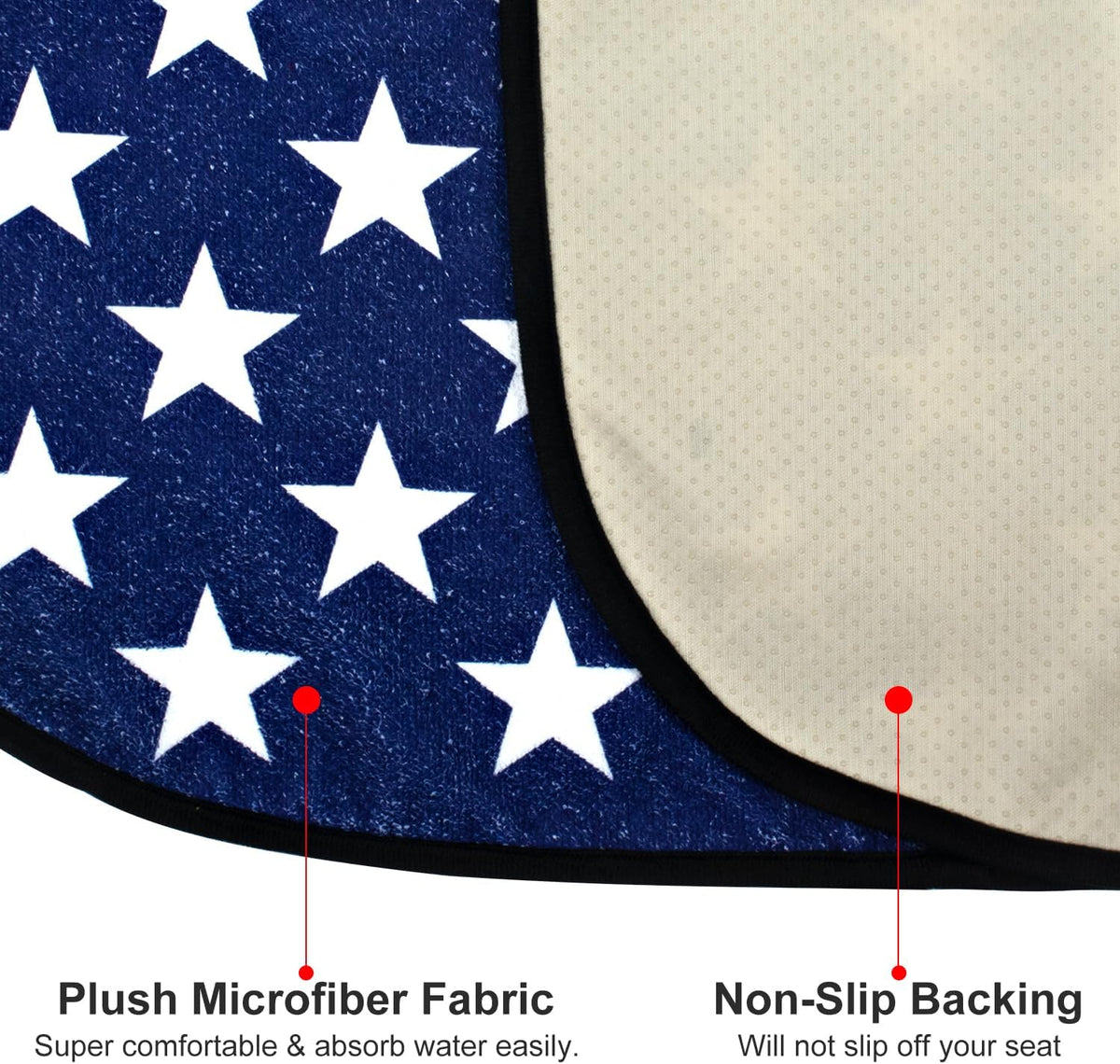 Waterproof Sweating Car Seat Cover for Post Gym Workout, Running, Swimming, Beach and Hiking, Universal Fit Non-Slip Towel Bucket Seat Protector for Cars SUV Trucks, Machine Washable (Grey)