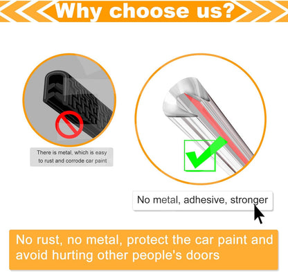 Eytool Clear Door Edge Guards for Cars,Car Door Protector with U Adhesive Edge Protective Trim Ding Protector Fit for Most Car (Clear, 32.8FT)